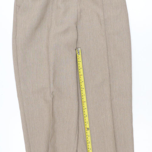 Marks and Spencer Womens Beige Size 12 Straight Leg Business Trousers