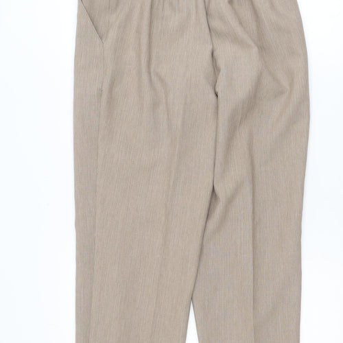 Marks and Spencer Womens Beige Size 12 Straight Leg Business Trousers