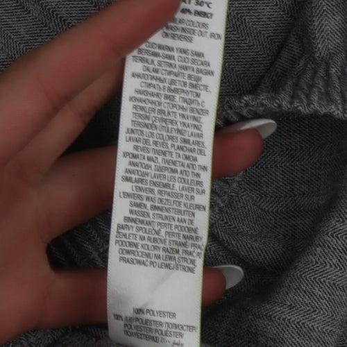 Marks and Spencer Women Grey Size 12 Short Dress Pants