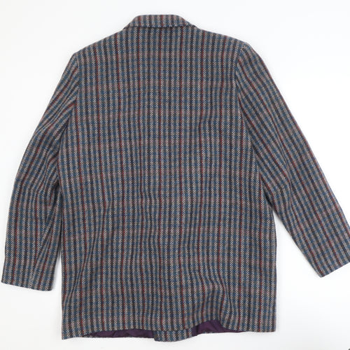 William Lett Women's Multicoloured Wool Double-Breasted Blazer Size 14