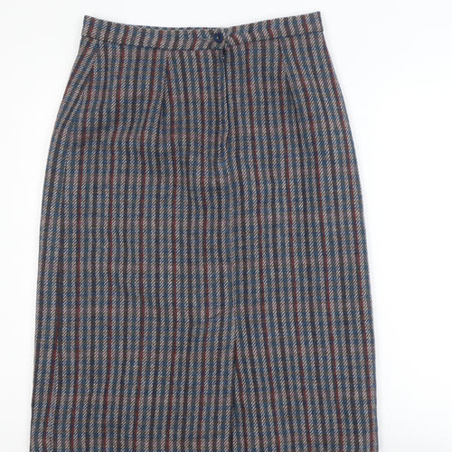 William Leith Women’s Multicoloured Wool Tweed Pencil Skirt Size 14
