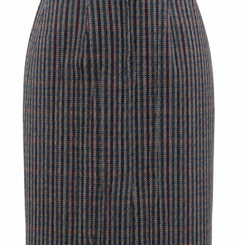 William Leith Women’s Multicoloured Wool Tweed Pencil Skirt Size 14