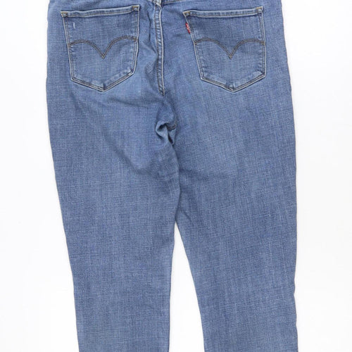 Levi’s 711 Skinny Women’s Blue Distressed Mid-Rise Jeans Size 30