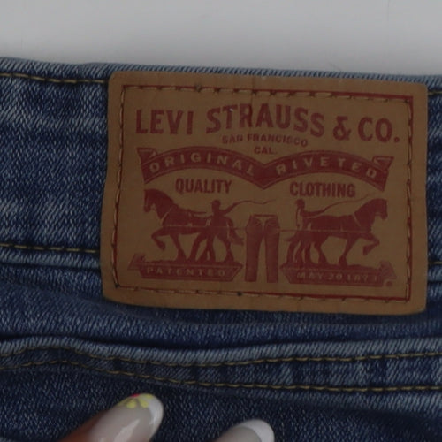 Levi’s 711 Skinny Women’s Blue Distressed Mid-Rise Jeans Size 30