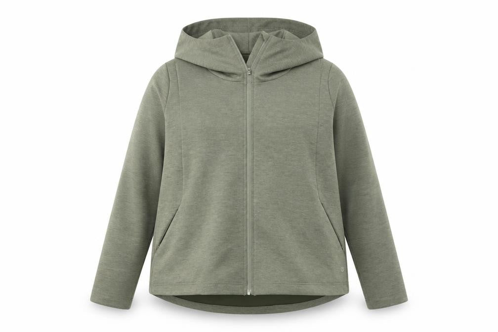 Dunnes Stores Women Green Size 16 Hooded Full Zip Activewear Jacket