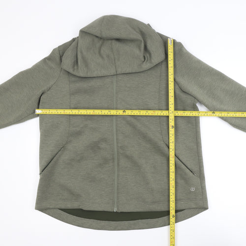 Dunnes Stores Women Green Size 16 Hooded Full Zip Activewear Jacket