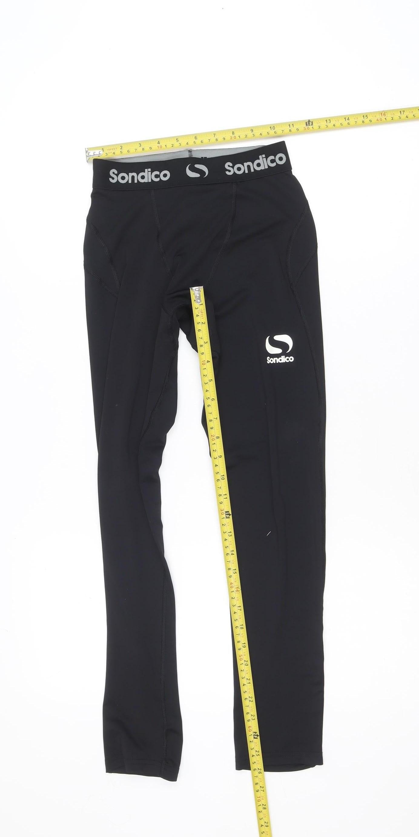 Sondico Black Teens 146cm Compression Sports Leggings