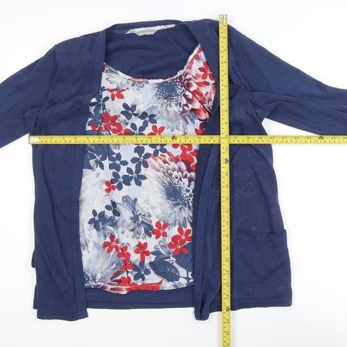 Marks and Spencer Women's Multicoloured Floral Tunic Blouse UK 16
