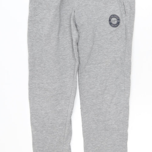 Jack & Jones Teens Grey Joggers XS Regular Fit Elastic Waist