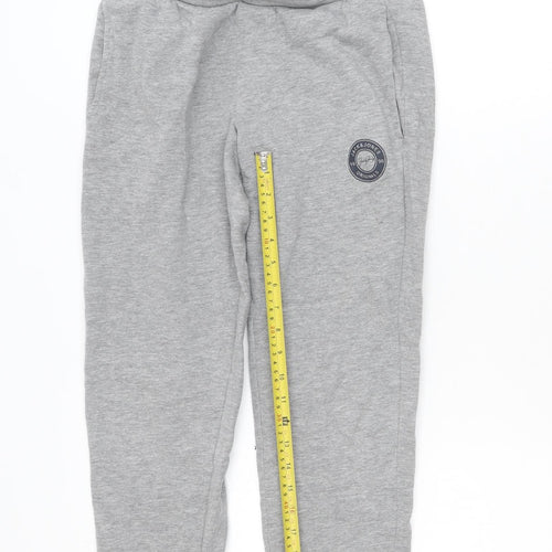 Jack & Jones Teens Grey Joggers XS Regular Fit Elastic Waist