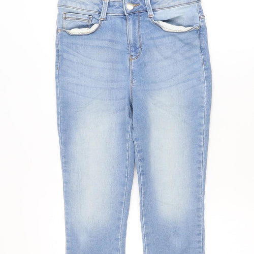 Dunnes Women’s Light Blue Skinny Jeans Size 10 Mid Rise Stretch Denim
