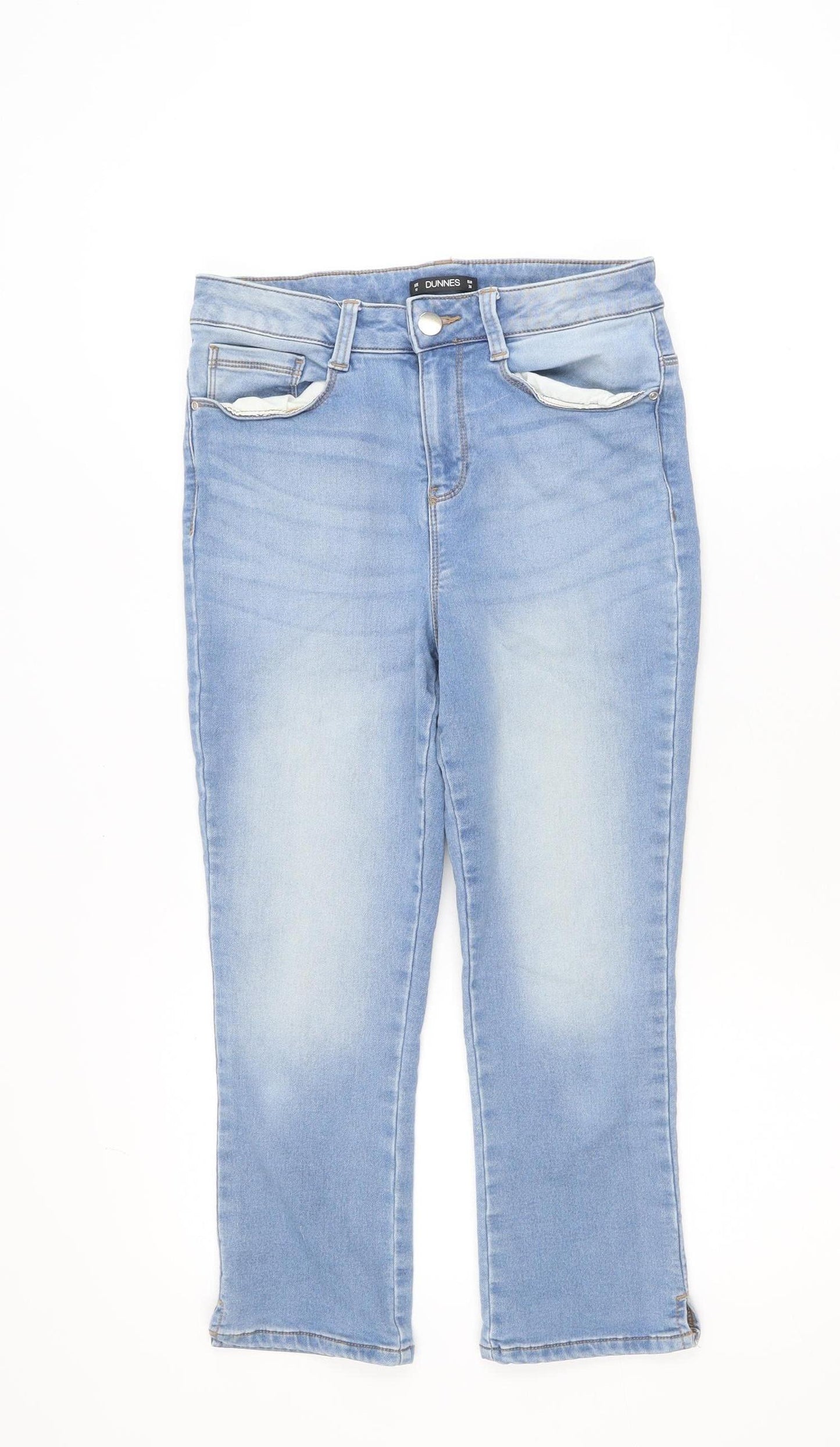 Dunnes Women’s Light Blue Skinny Jeans Size 10 Mid Rise Stretch Denim
