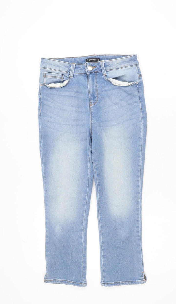 Dunnes Women’s Light Blue Skinny Jeans Size 10 Mid Rise Stretch Denim