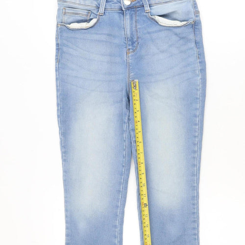 Dunnes Women’s Light Blue Skinny Jeans Size 10 Mid Rise Stretch Denim