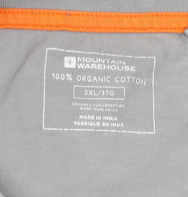 Mountain Warehouse Men's Grey 3XL Graphic Outdoor Cotton T-Shirt