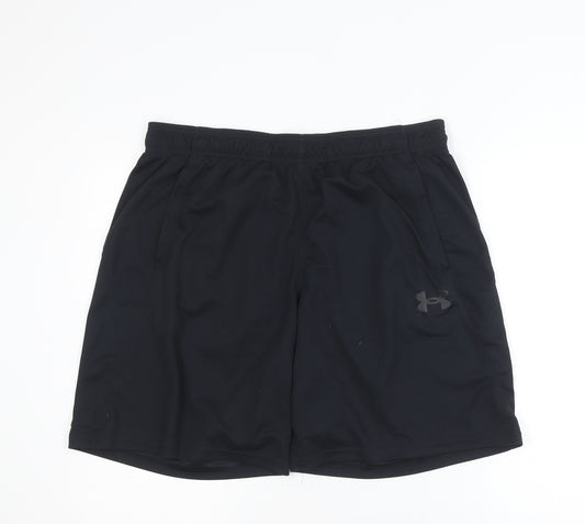 Under Armour Mens Black XL Athletic Sweat Shorts Quick Dry