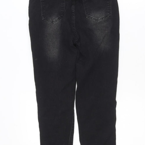 SHEIN Women's Black High Rise Distressed Skinny Jeans Size 10