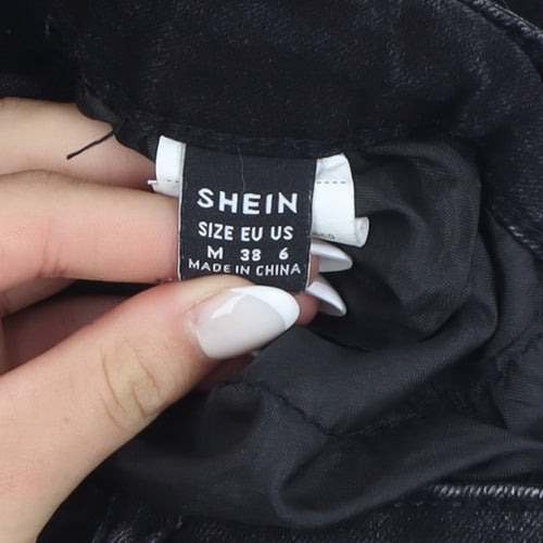 SHEIN Women's Black High Rise Distressed Skinny Jeans Size 10