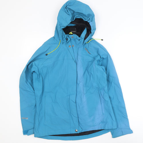 TOG24 Blue Waterproof Hooded Jacket Unisex Adults S Outdoor Rain Coat