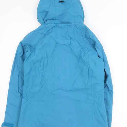 TOG24 Blue Waterproof Hooded Jacket Unisex Adults S Outdoor Rain Coat