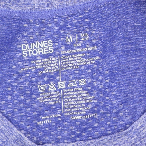 Dunnes Stores Men's Blue Athletic Fit Moisture Wicking T-Shirt M