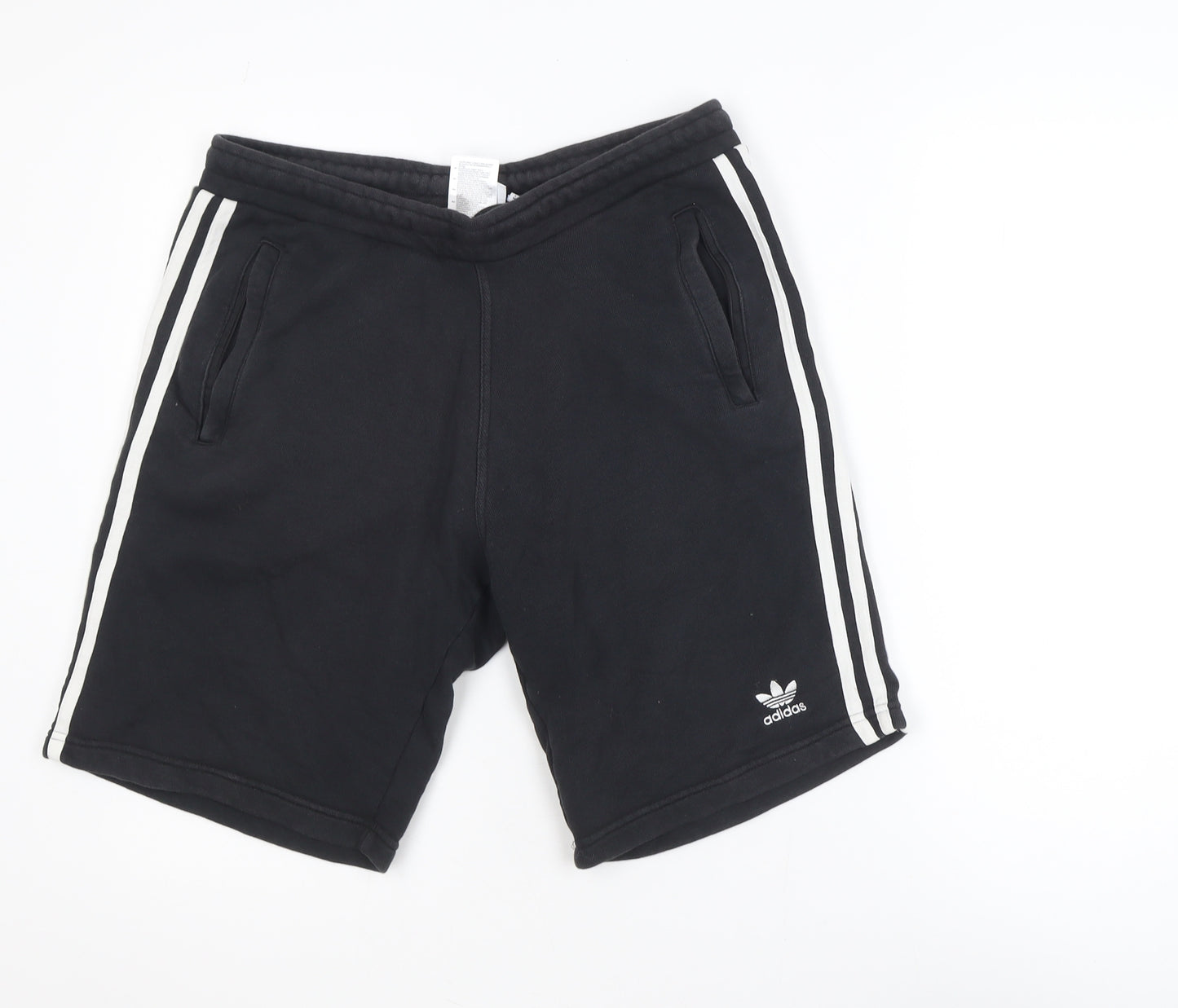 Adidas Men's Black Cotton Sweat Shorts M Casual Sportswear