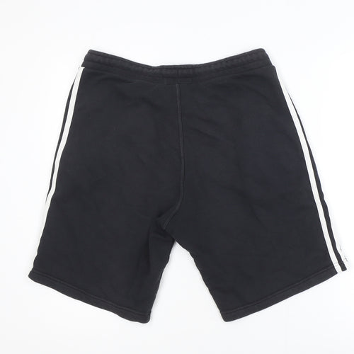Adidas Men's Black Cotton Sweat Shorts M Casual Sportswear