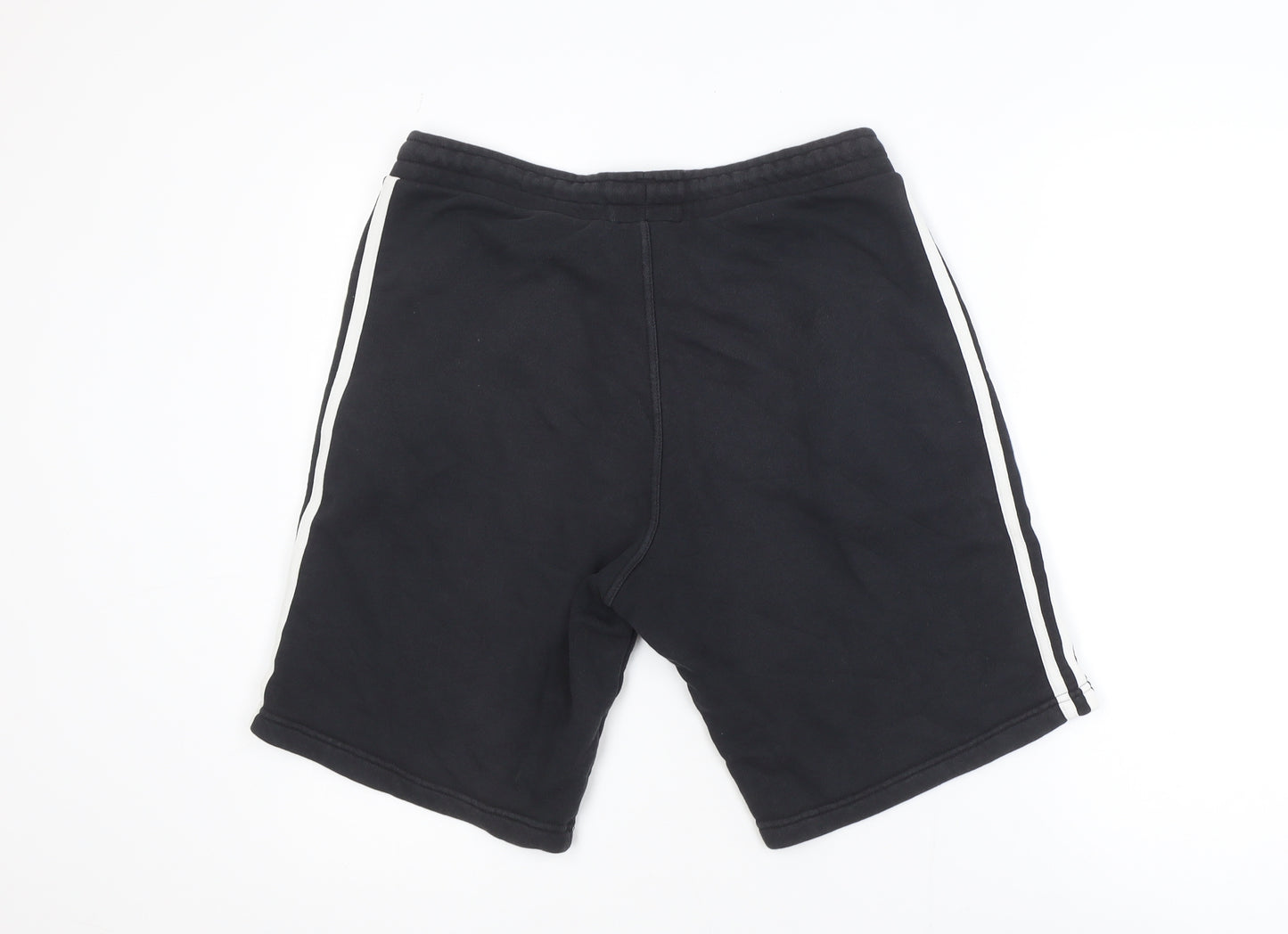 Adidas Men's Black Cotton Sweat Shorts M Casual Sportswear