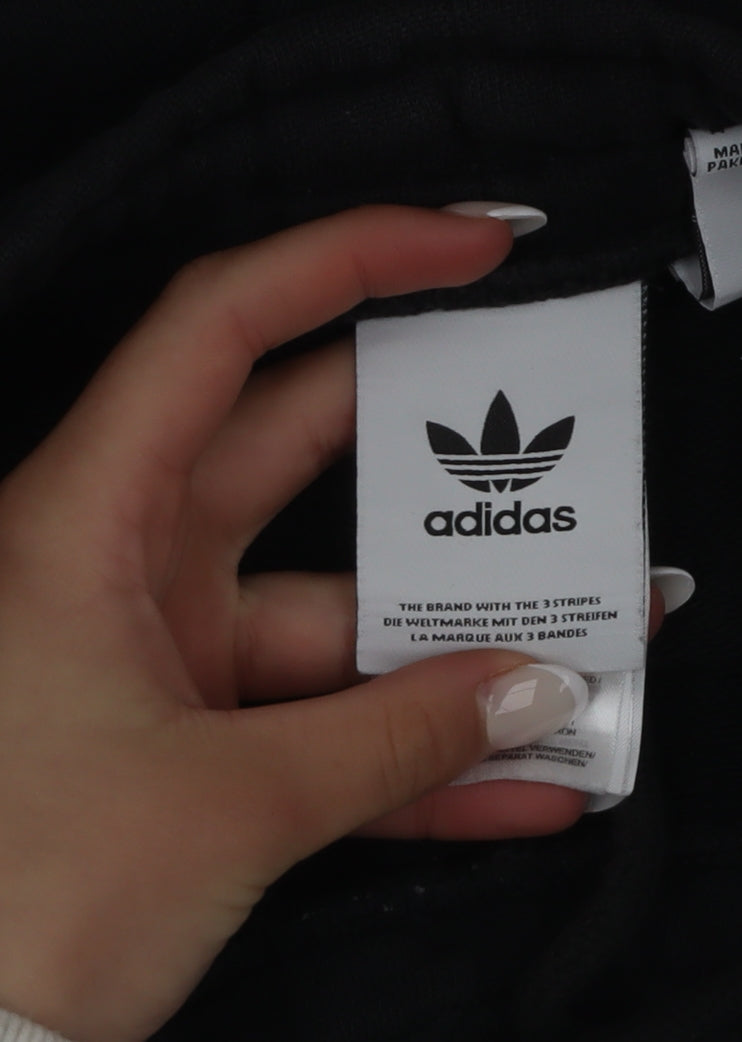 Adidas Men's Black Cotton Sweat Shorts M Casual Sportswear