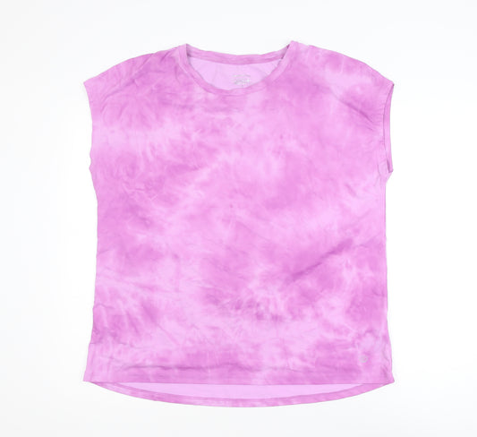 Dunnes Stores Women's Pink Sleeveless Crew Neck T-Shirt Size 14