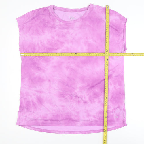 Dunnes Stores Women's Pink Sleeveless Crew Neck T-Shirt Size 14