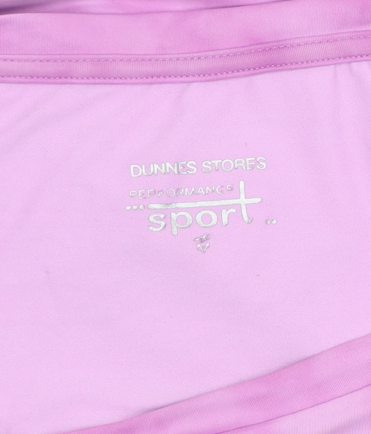 Dunnes Stores Women's Pink Sleeveless Crew Neck T-Shirt Size 14