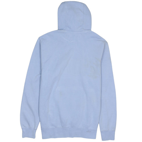 Nike Men Blue Pullover Hoodie L Logo Fleece Sportswear