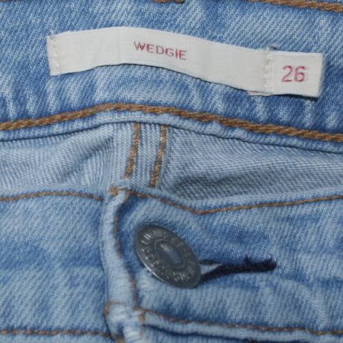Levi's Women Blue 26 High Rise Wedgie Straight Denim Jeans