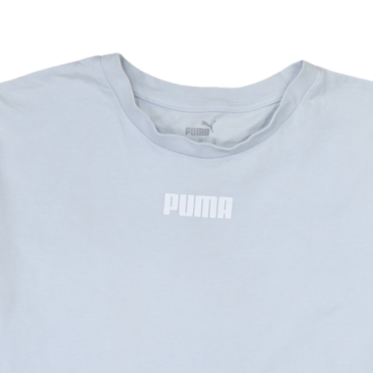 Puma Men's Light Blue XS Crew Neck Short Sleeve Cotton T-Shirt