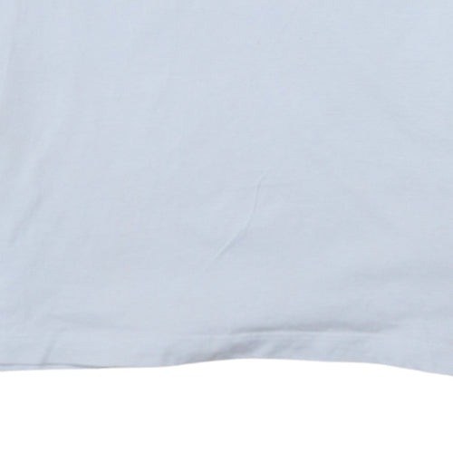 Puma Men's Light Blue XS Crew Neck Short Sleeve Cotton T-Shirt