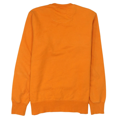 Champion Men's Orange Logo Pullover Sweatshirt Size L