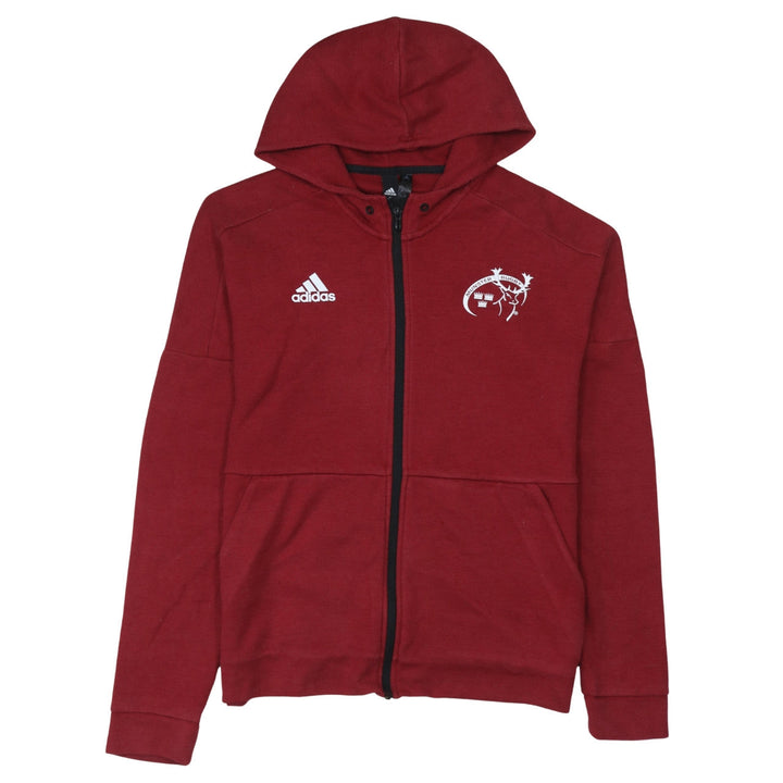 Adidas Men's Red Full Zip Hoodie Medium Rugby Sportswear