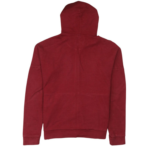 Adidas Men's Red Full Zip Hoodie Medium Rugby Sportswear