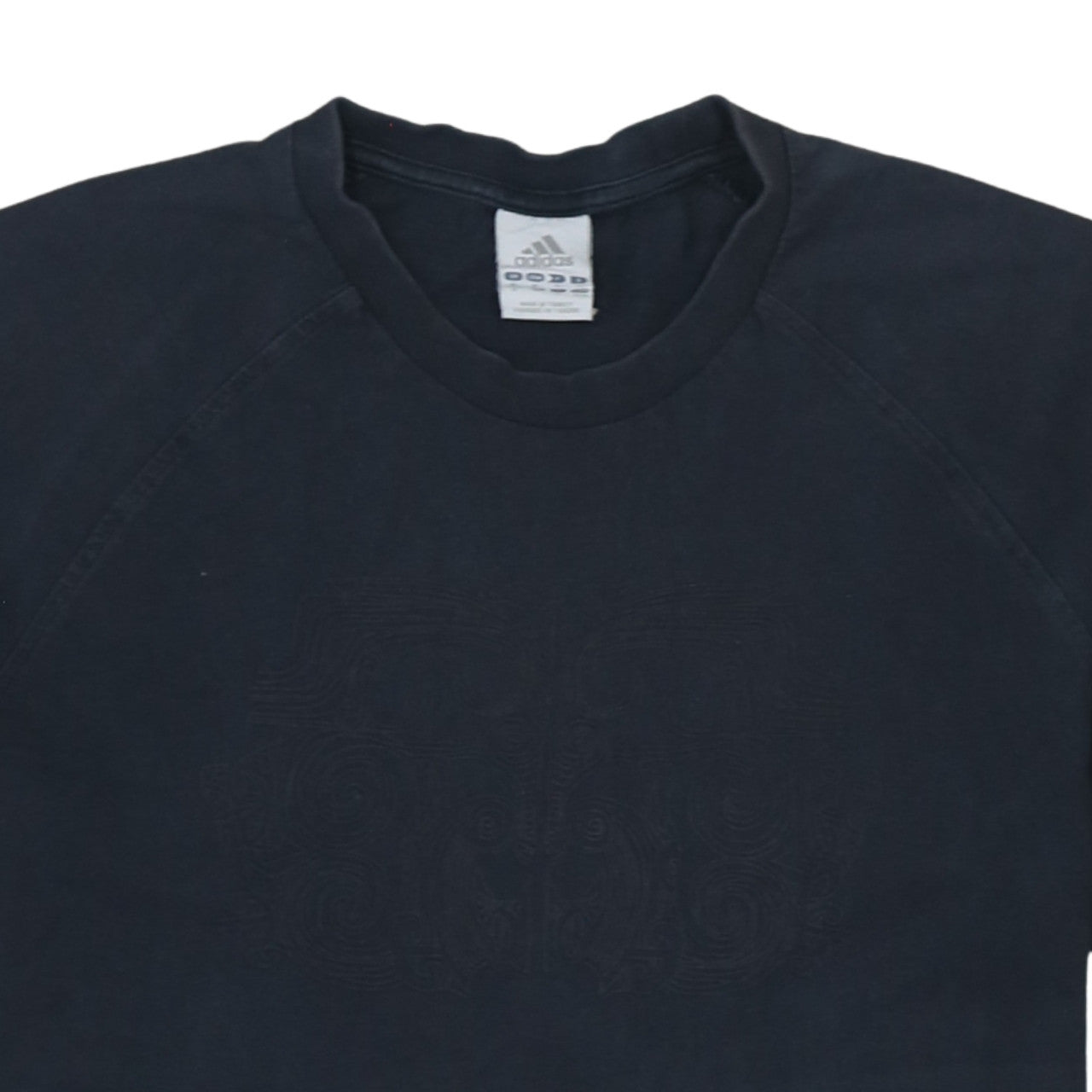 Adidas Men's Black Cotton Crew Neck Short Sleeve T-Shirt Size L