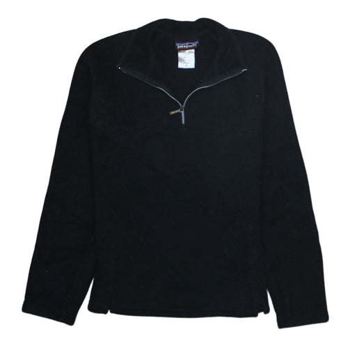 Patagonia Synchilla Black Women's M Fleece 1/4 Zip Pullover Sweatshirt