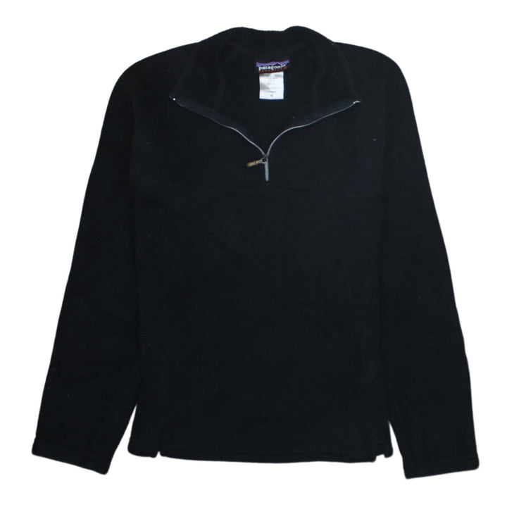 Patagonia Synchilla Black Women's M Fleece 1/4 Zip Pullover Sweatshirt