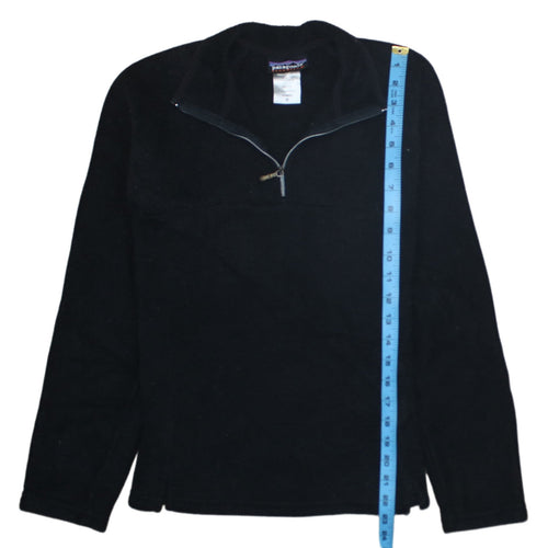 Patagonia Synchilla Black Women's M Fleece 1/4 Zip Pullover Sweatshirt