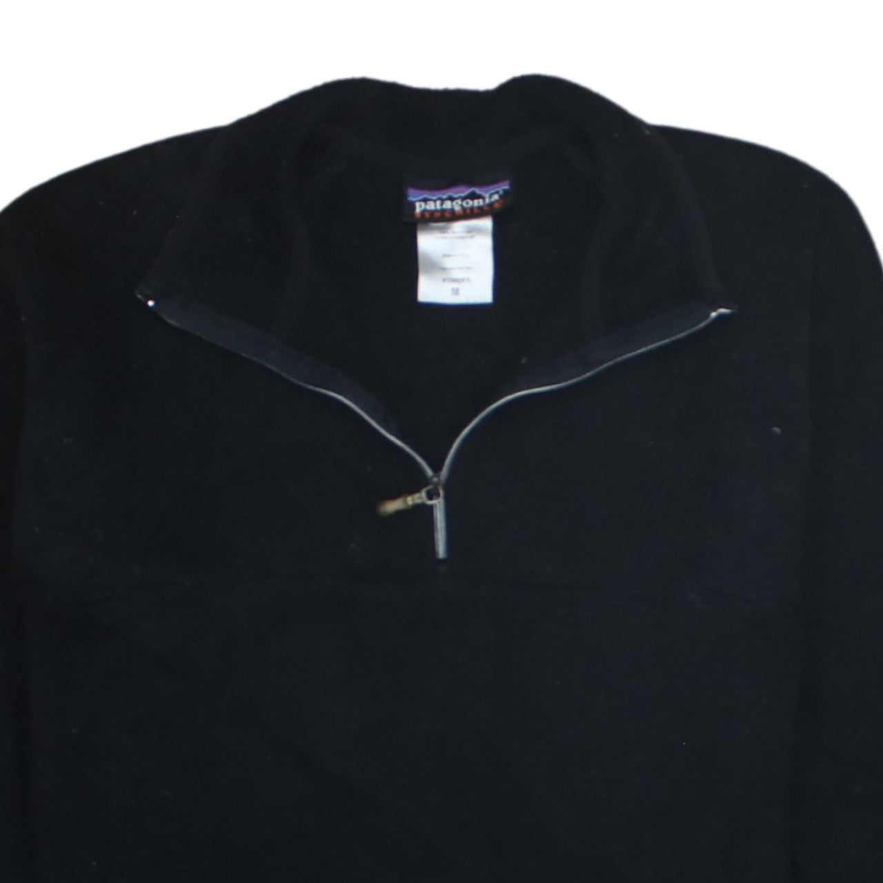 Patagonia Synchilla Black Women's M Fleece 1/4 Zip Pullover Sweatshirt