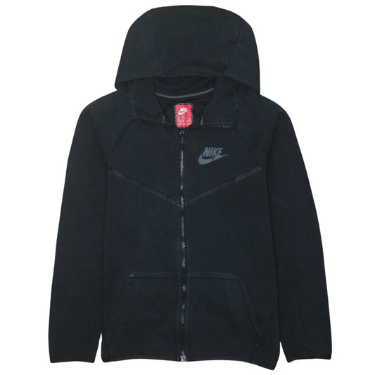 Nike Boys Black Full Zip Hoodie XL 13-15 Years Hooded Sweatshirt