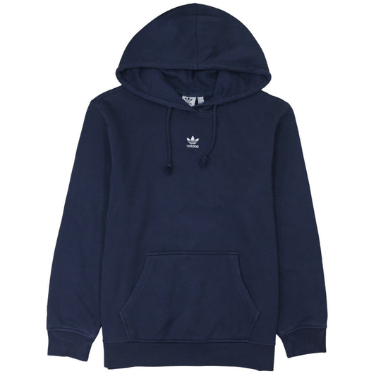 Adidas Womens Navy Blue Pullover Hoodie Size 16 Hooded Sweatshirt