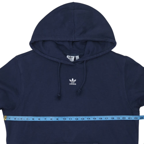 Adidas Womens Navy Blue Pullover Hoodie Size 16 Hooded Sweatshirt