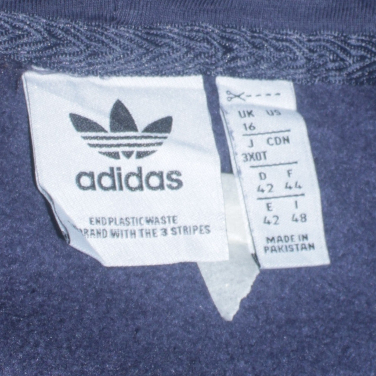 Adidas Womens Navy Blue Pullover Hoodie Size 16 Hooded Sweatshirt