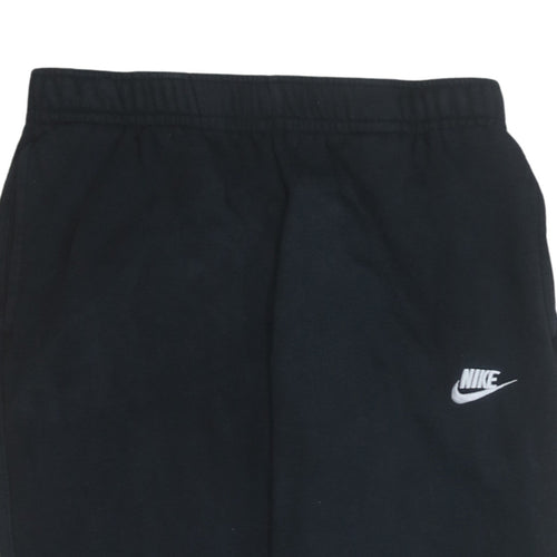Nike Men's Black Jogger Sweatpants M Regular Fit Fleece Trousers