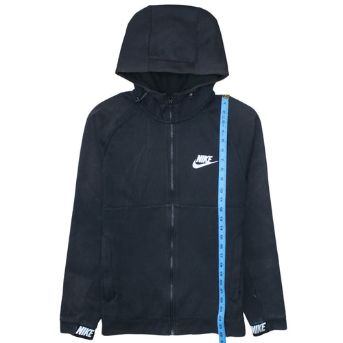 Nike Men's Black Full Zip Hoodie S Regular Fit Fleece